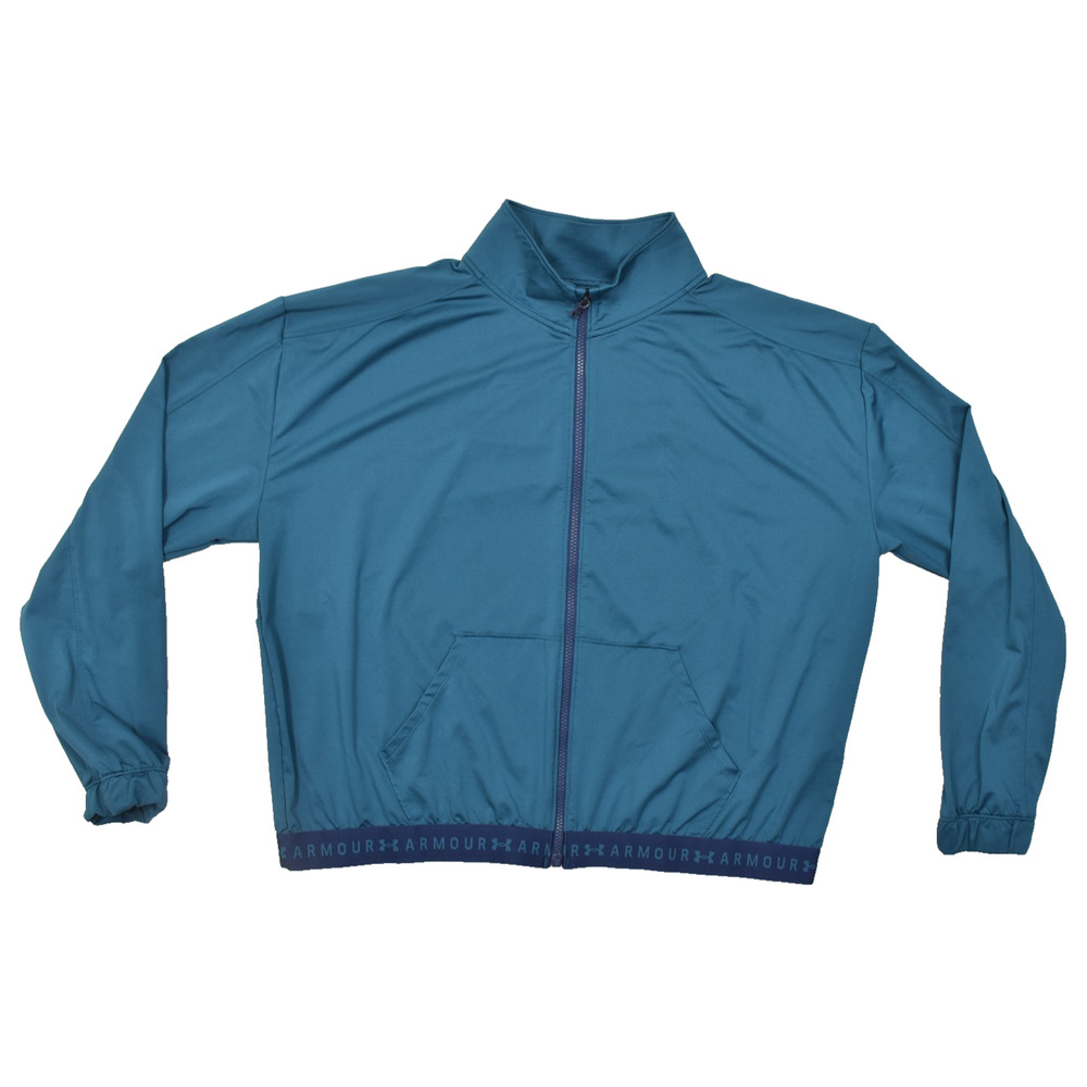Under Armour HeatGear Mens XXL Blue Full Zip Loose Fit Jacket Mesh Back 2XL